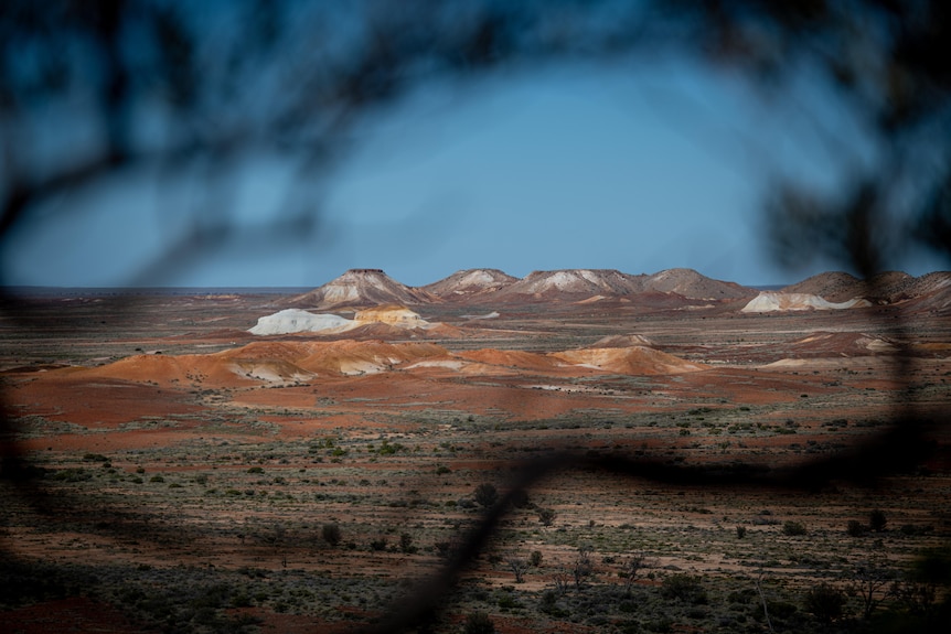 A view of hills in South Australia's outback