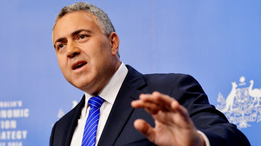 Joe Hockey at Parliament House on June 4, 2014