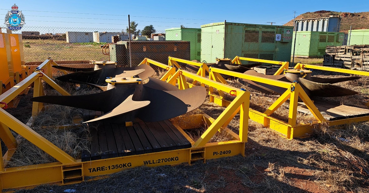 Bronze tugboat propellers worth $2m stolen in WA's north