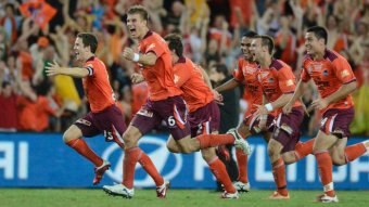 Custom Brisbane Roar 2011 celebration