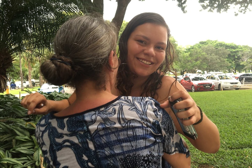 Kirra Voller outside the Supreme Court