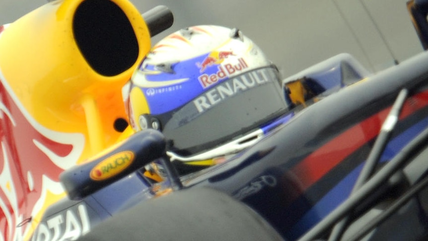 Red Bull's Sebastian Vettel pipped Australian team-mate Mark Webber by 0.351 seconds to claim pole position in Marina Bay (file photo)