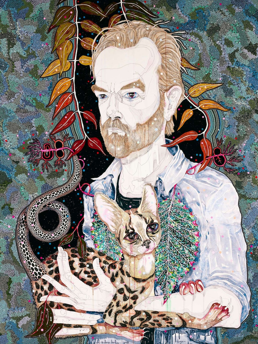 Hugo: Del Kathryn Barton's entry in the Archibald Prize 2013.