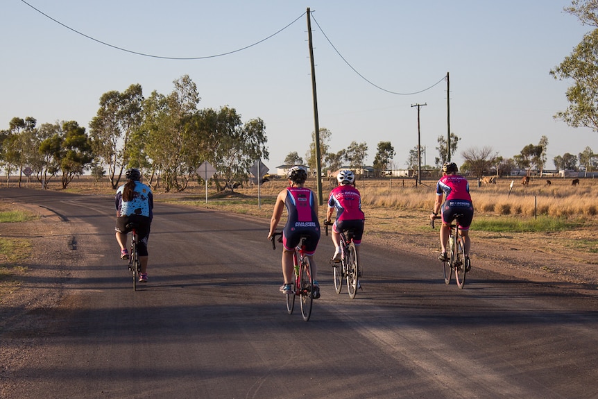 Julia Creek Scorchers set off cycling