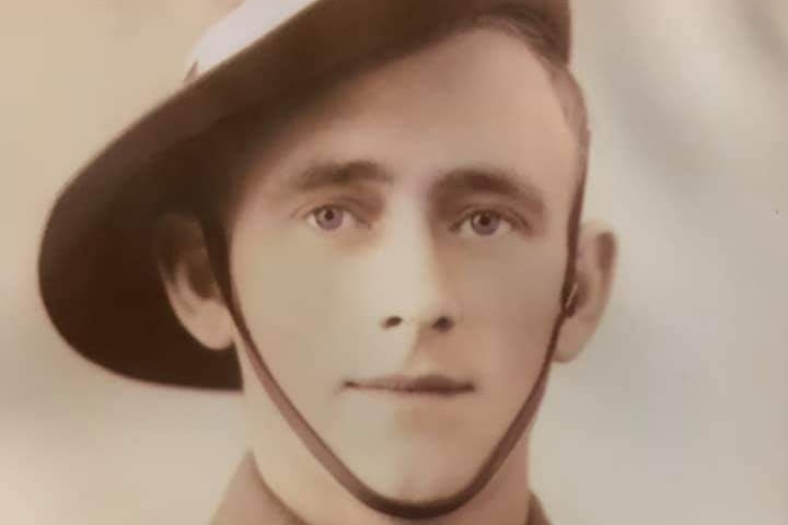 A photo of Eric George Cooper in his uniform taken in World War Two