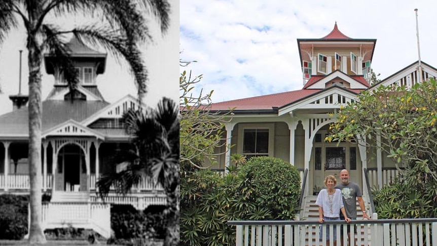 Then and now: Buderim House in 1970 and 2016.