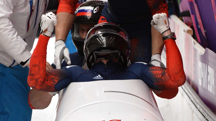 Russia wins four-man bobsleigh