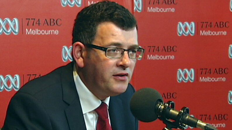 Labor leader Daniel Andrews in 774 ABC Melbourne studio