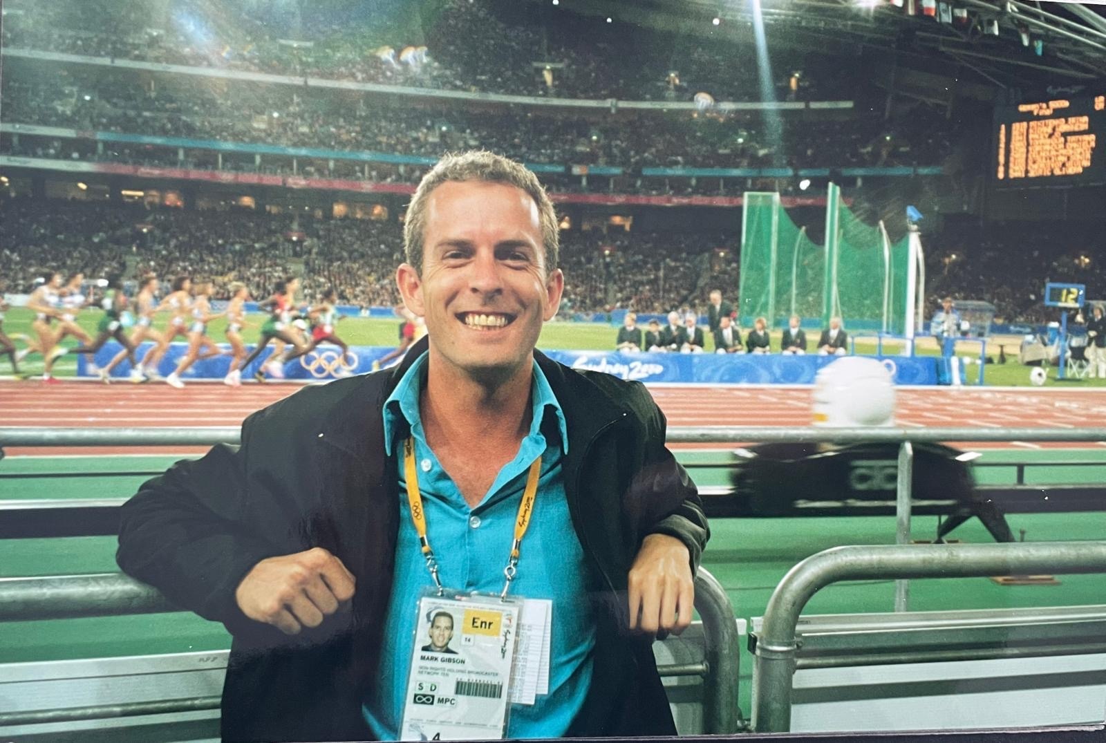 Mark Gibson at the athletics at the Sydney Olympics in 2000