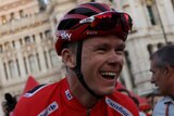 Chris Froome smiles during Vuelta de Espana