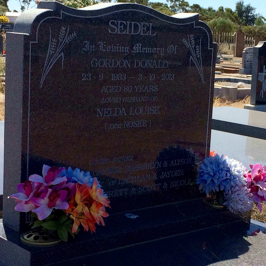 Gordie Seidel's grave