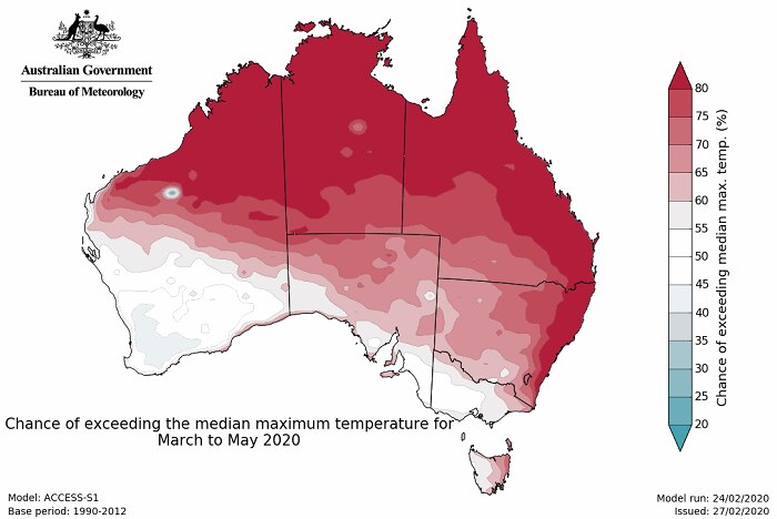 Map of Aus. red circling the north and east coast