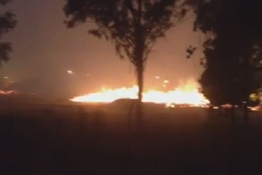 Fire burns overnight at Morwell open cut mine, paper factory