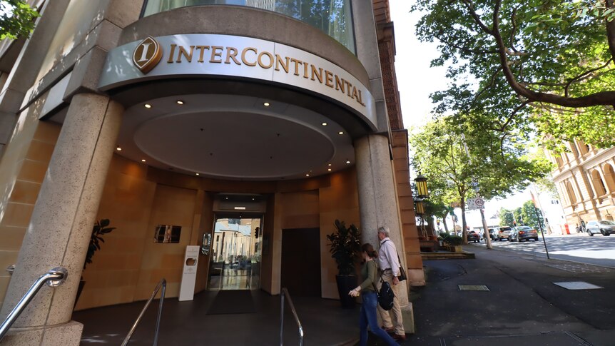 The exterior of Sydney's Intercontinental Hotel.