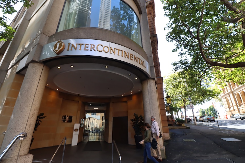 The exterior of Sydney's Intercontinental Hotel.