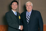 Zhenya Wang and Clive Palmer