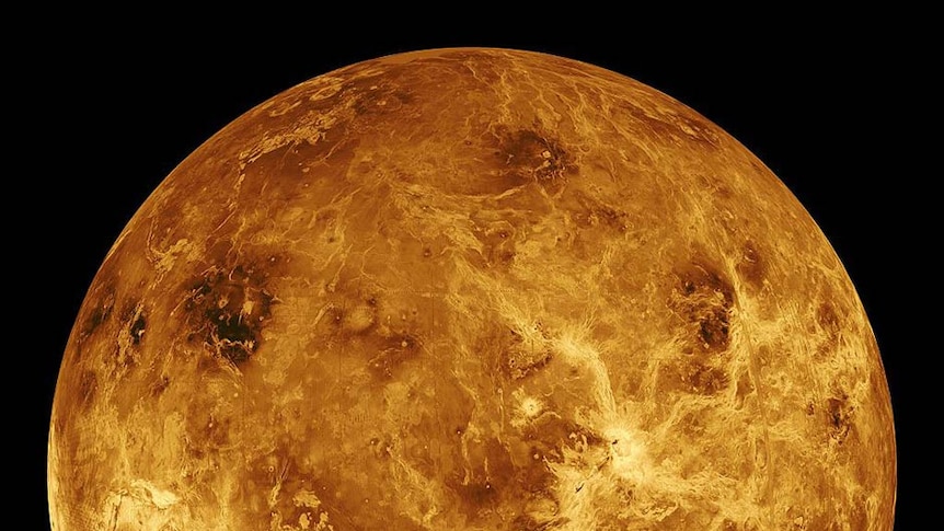 Venus taken by NASA's Magellan spacecraft between 1990 and 1994