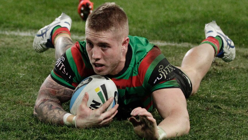 Rabbitohs player Aaron Gray