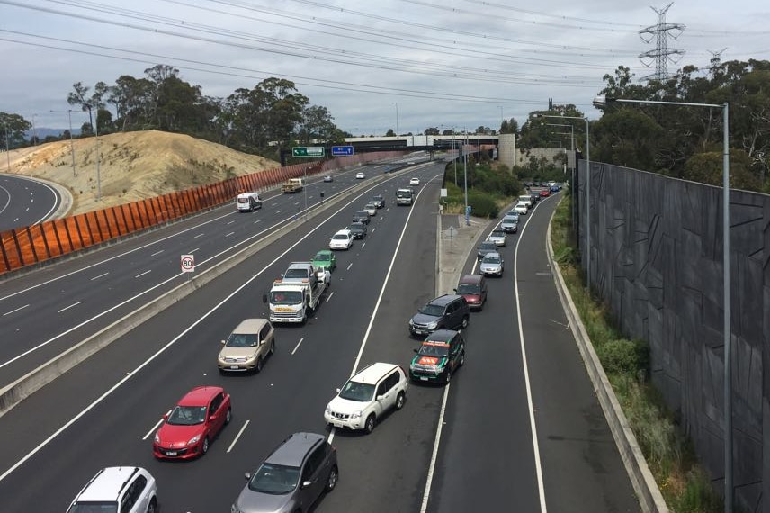 Traffic stopped heading into Eastlink tunnel at Ringwood