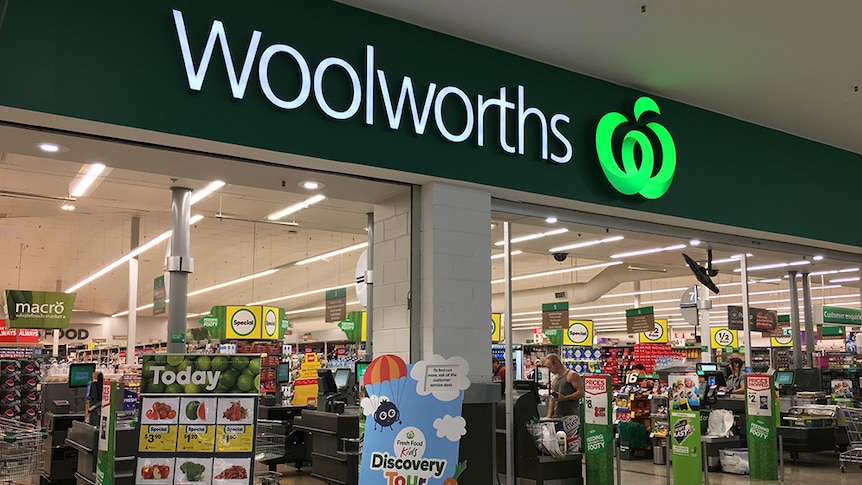 The front of a Woolworths store.