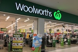 The front of a Woolworths store.