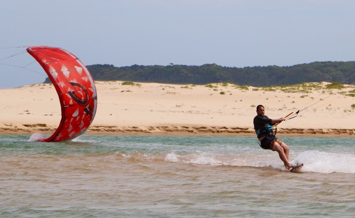 Kiteboarding Seeking the perfect spot to catch the breeze on beaches