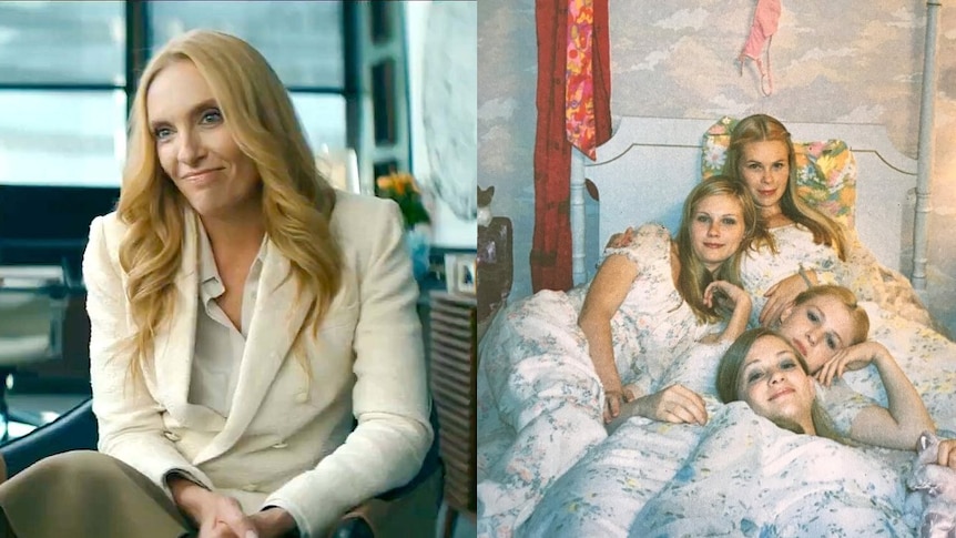 A collage of two stills from TV series The Power and the film The Virgin Suicides
