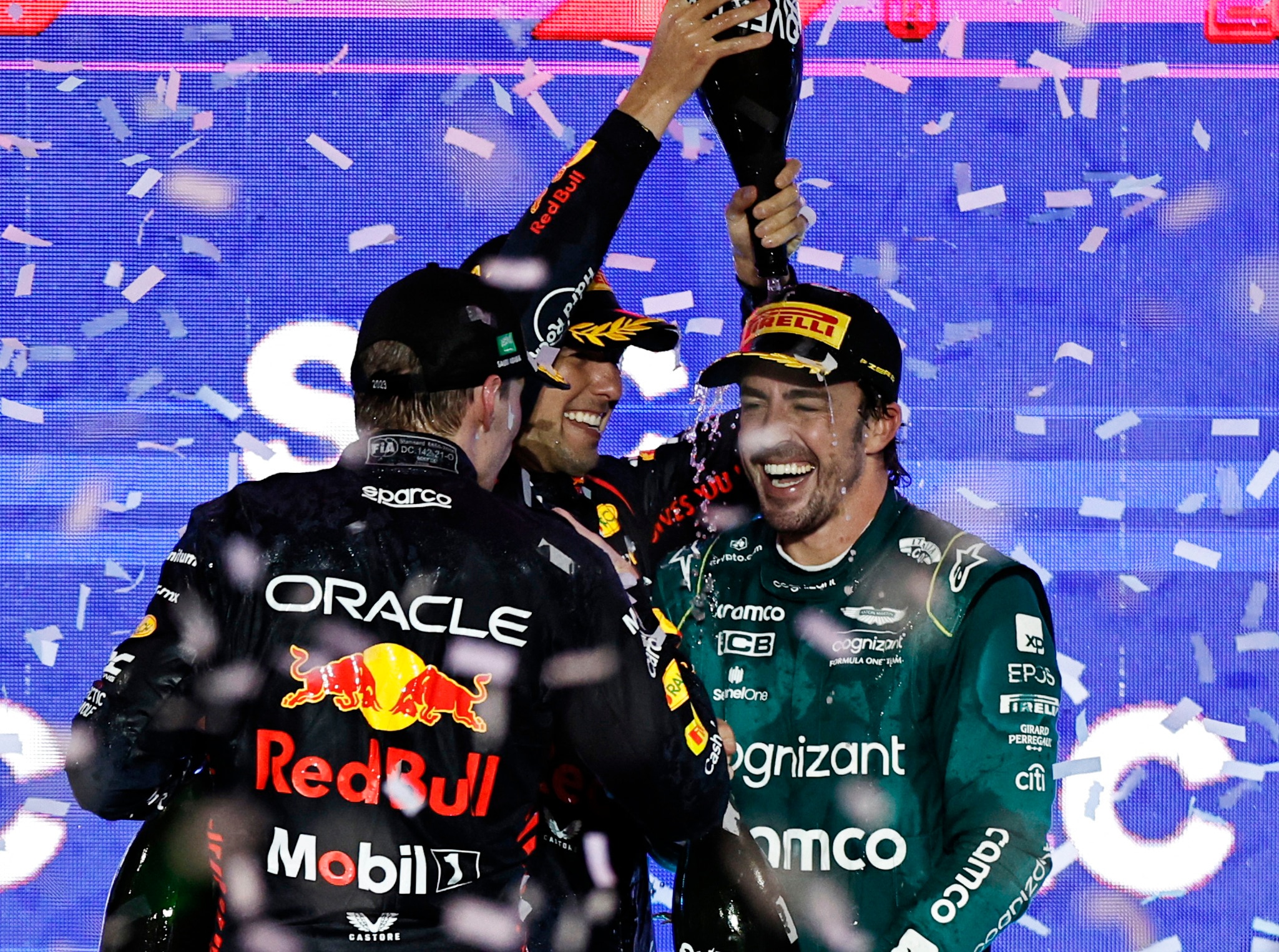 Sergio Perez Wins F1 Saudi Arabia Grand Prix, Max Verstappen Second ...