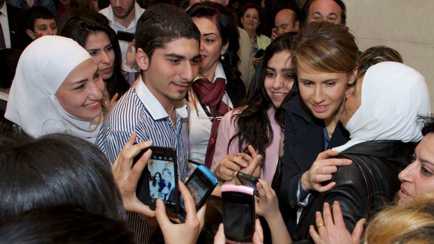 Asma al-Assad at charity event