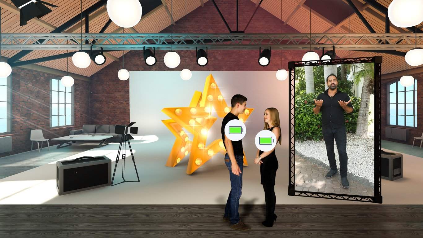 An image from a VR romance coaching app, Dating Lessons.