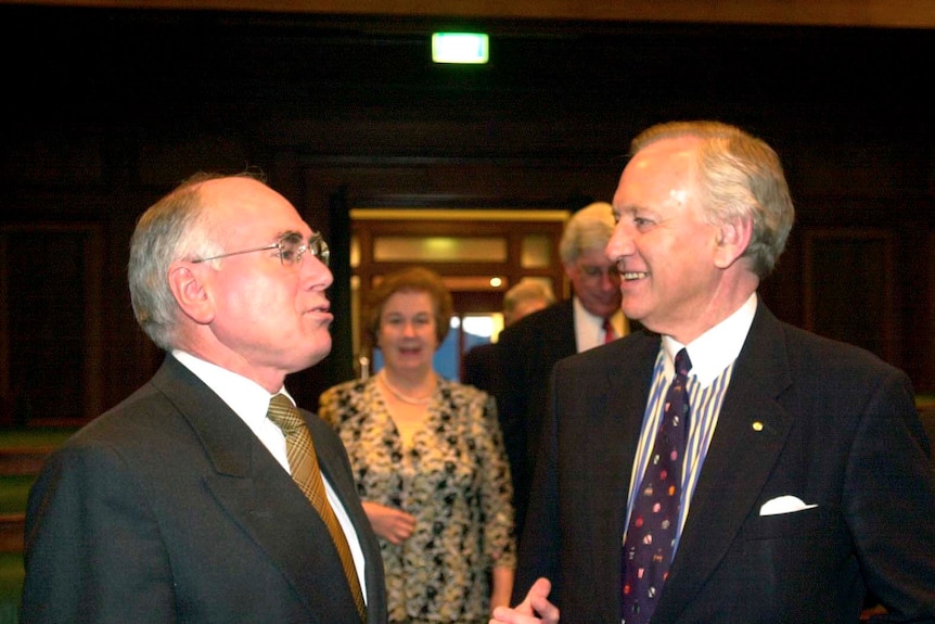 Andrew Peacock and John Howard