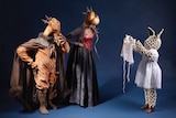medieval characters made from dead animals
