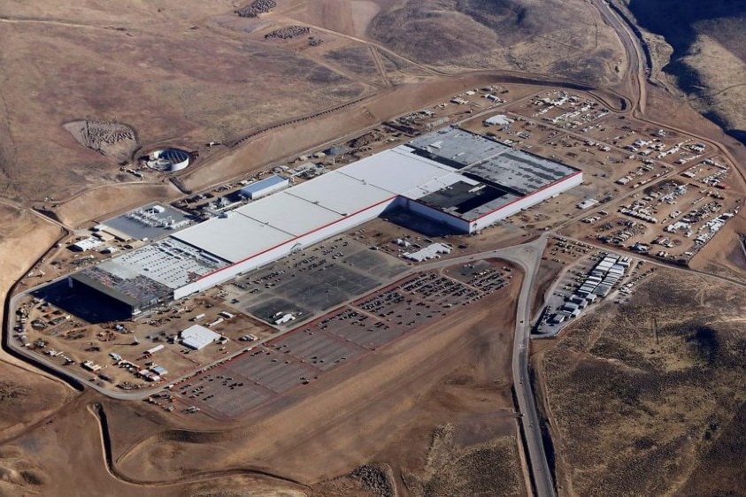 The Tesla gigafactory in Nevada