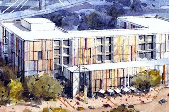 an artist's impression of a new hospital in rouse hill