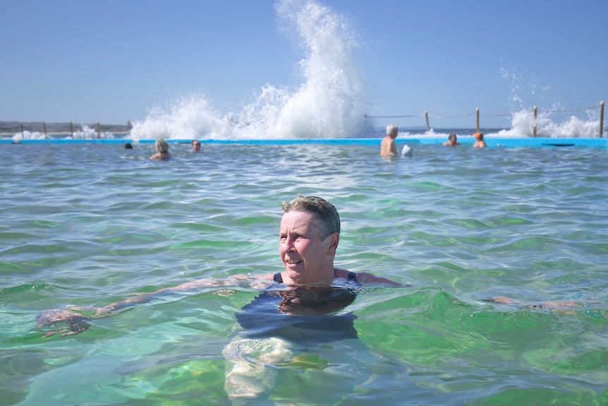 Beth McDougall in an ocean pool.