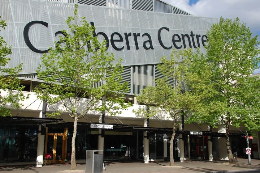 Outside the Canberra Centre building