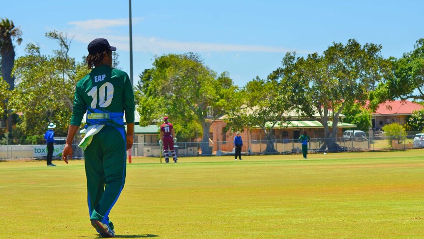East Asia Pacific fielding at the 2018 Australian Country Cricket Championships.