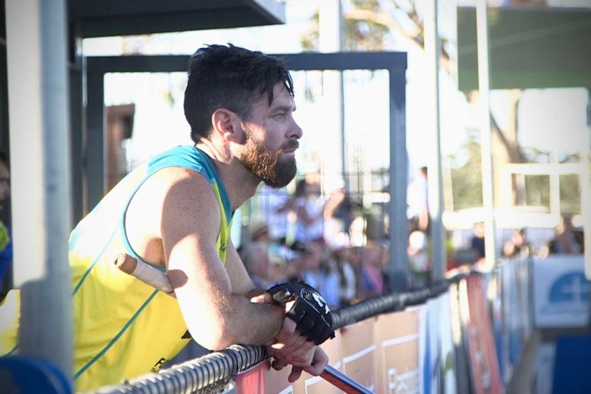 Hockeyroo watching from sidelines