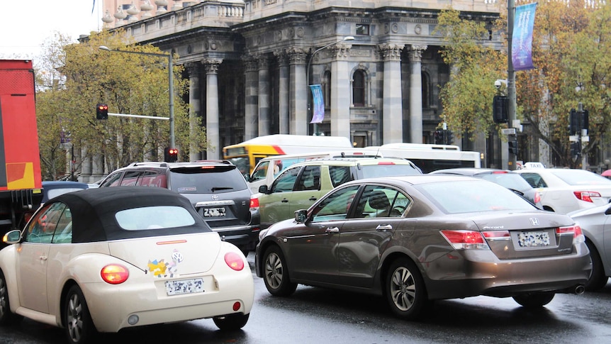 Adelaide traffic near Parliament House