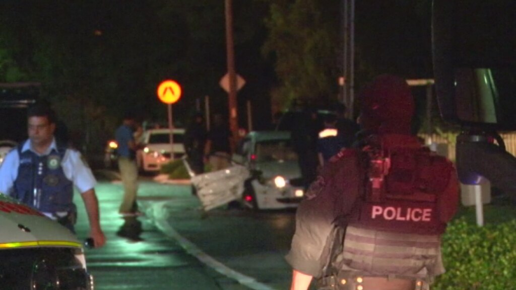 Two arrested after allegedly stolen BMW and police car crash in