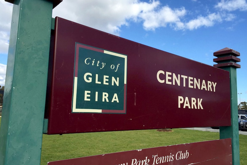 Centenary Park, Bentleigh East sign