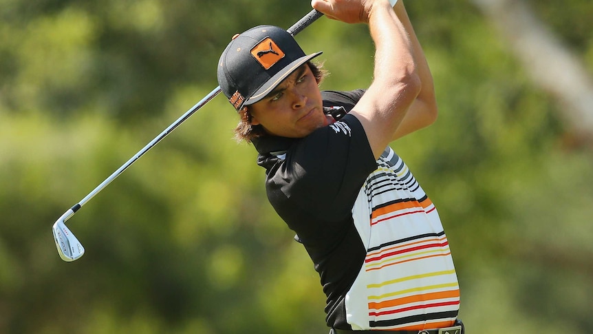 Ricky Fowler drives on the Gold Coast