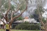 Firefighters put out a school building in Broome