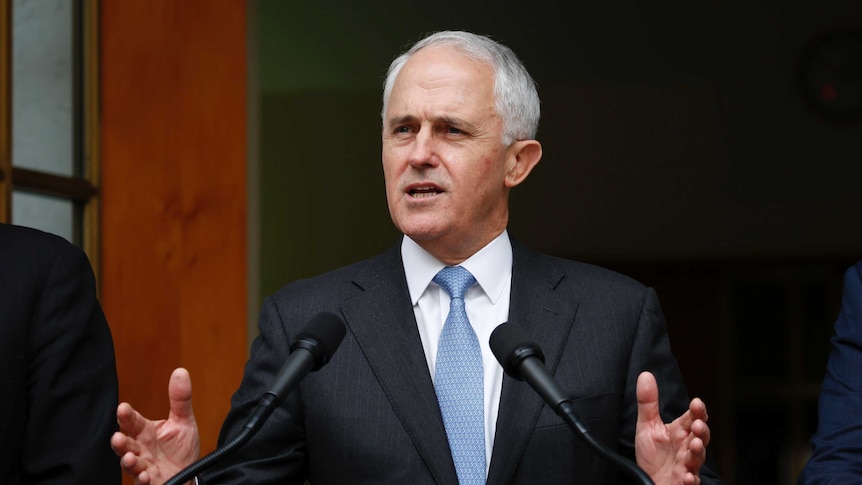 Prime Minister Malcolm Turnbull speaking, on September 13, 2016.