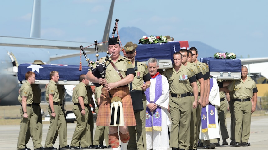 Soldiers' bodies returned