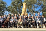 A small group of Rats of Tobruk in Canberra to mark 75th anniversary of the siege.