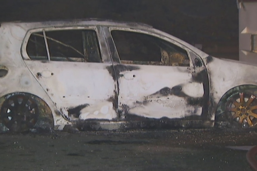 A car linked to the Salisbury fire that gutted an industrial complex