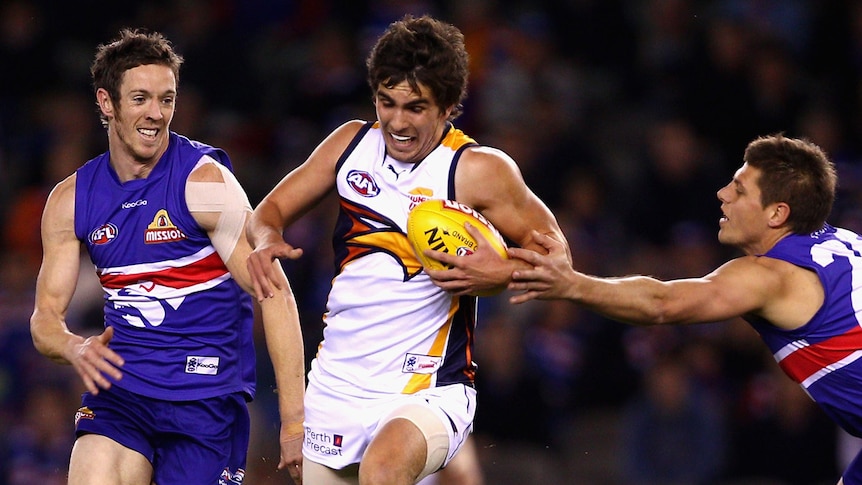 Staying in Perth ... talented youngster Andrew Gaff has re-signed with the Eagles