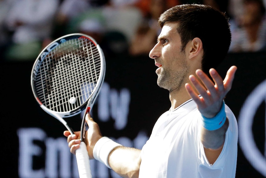 Novak Djokovic bemused against Denis Istomin