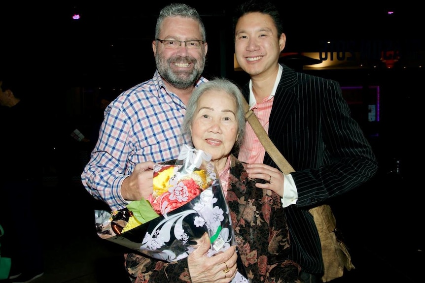 William and Michael with William's grandmother Thi Hy Dang.